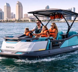 Seadoo Switch Boat Rental for families in the San Diego Bay